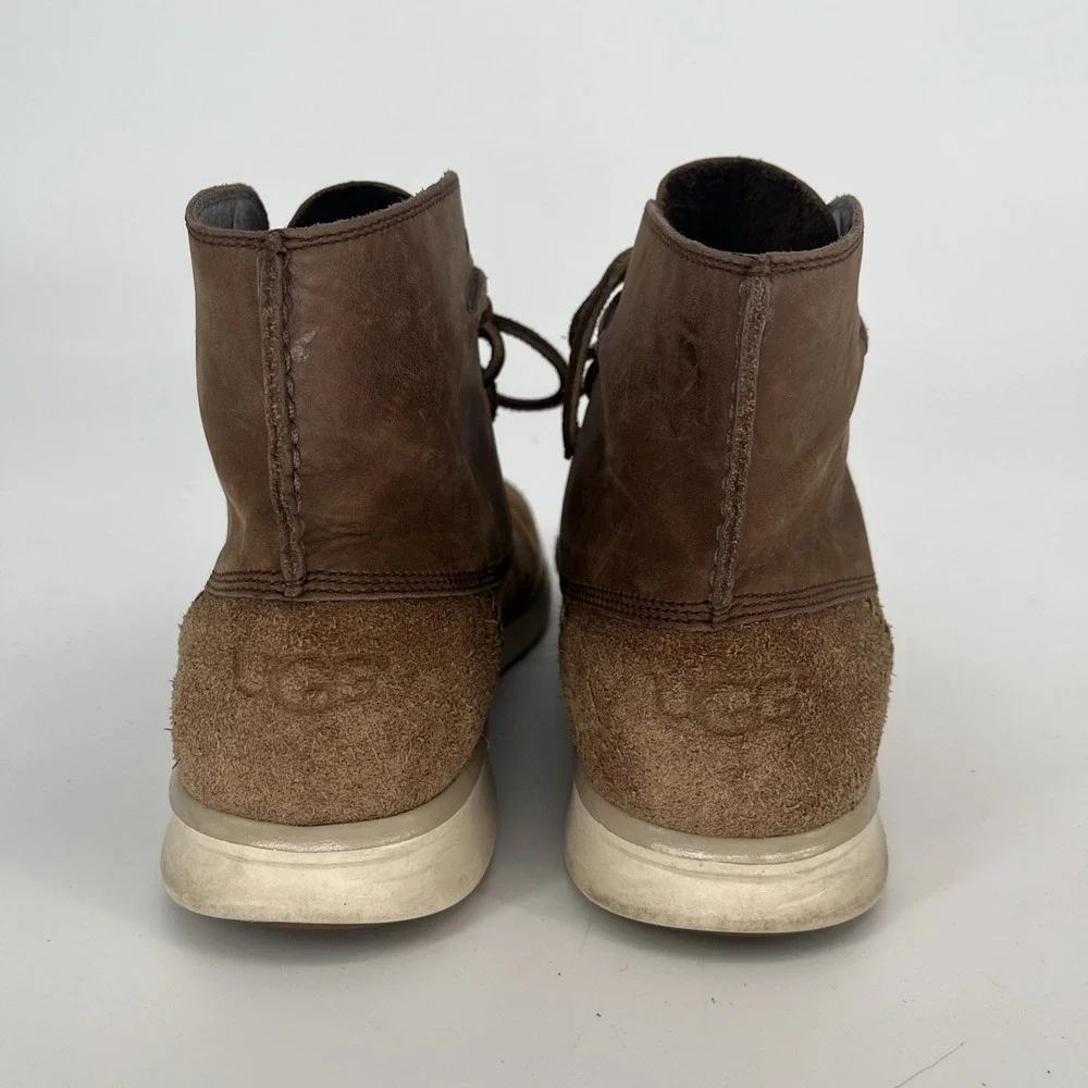 UGG Lamont Chestnut Leather Suede High Top Men's‎ Size 11 Chukka Boots 1013305